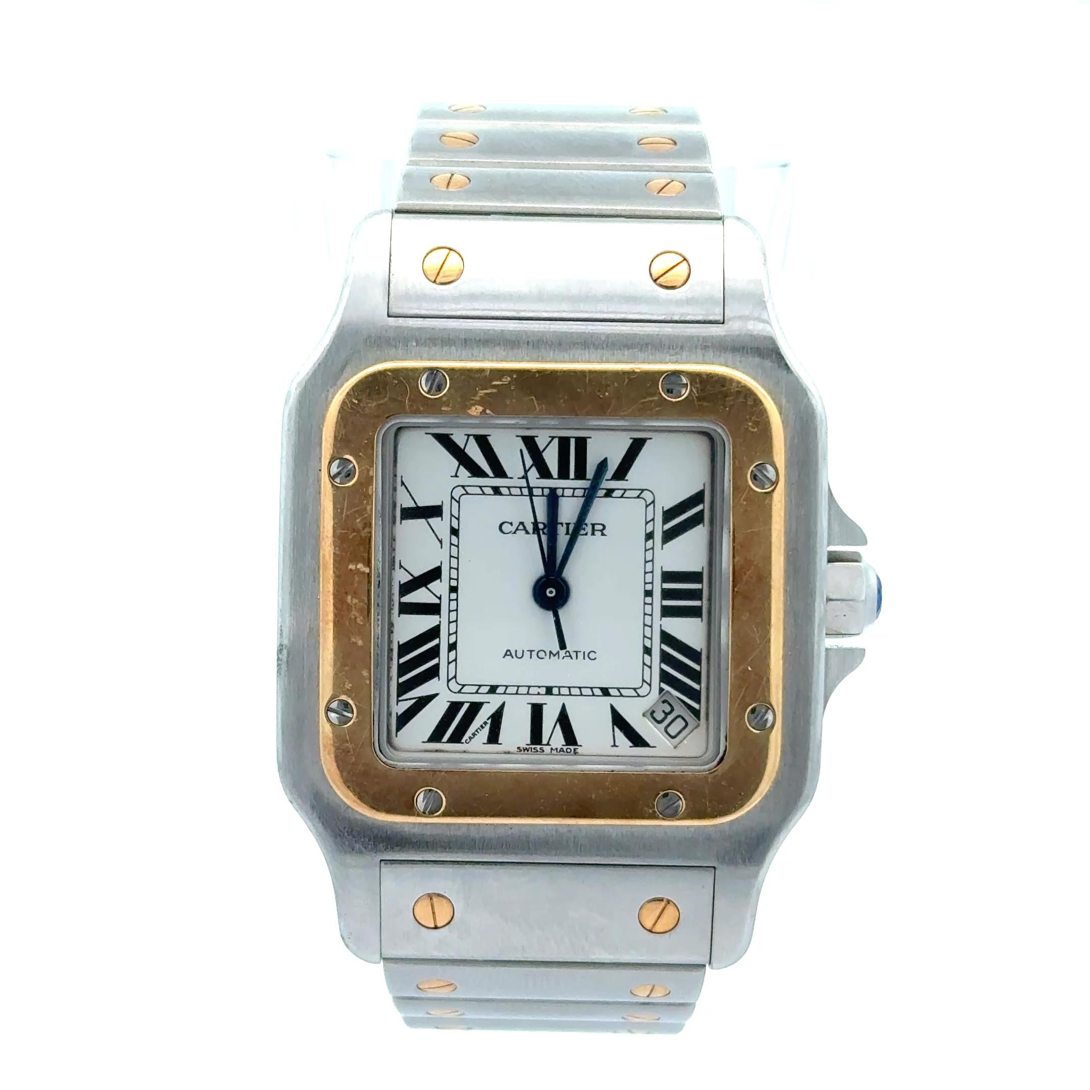 Cartier Santos Galbee 2823 Automatic 32mm Two Tone Wrist Watch