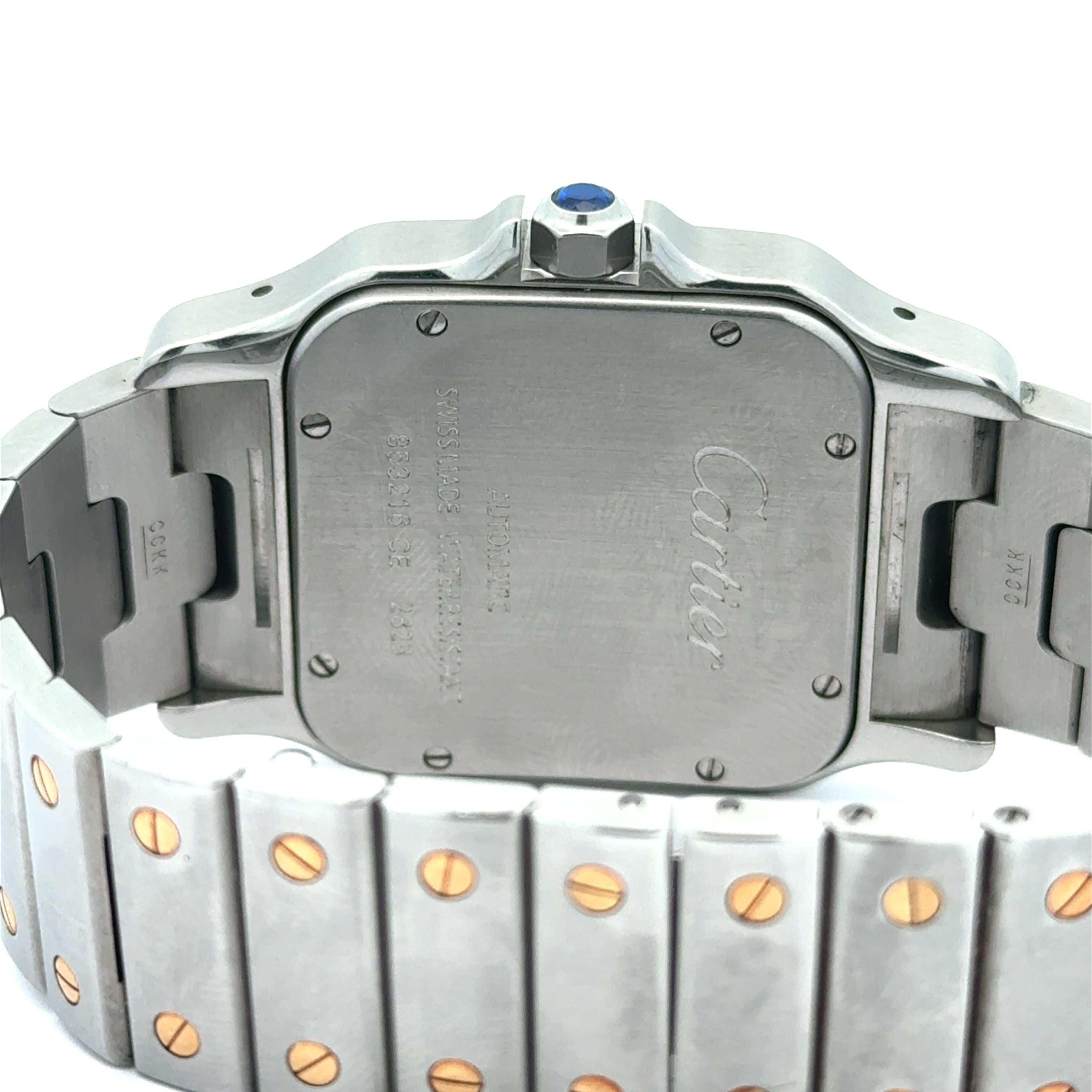 Cartier Santos Galbee 2823 Automatic 32mm Two Tone Wrist Watch