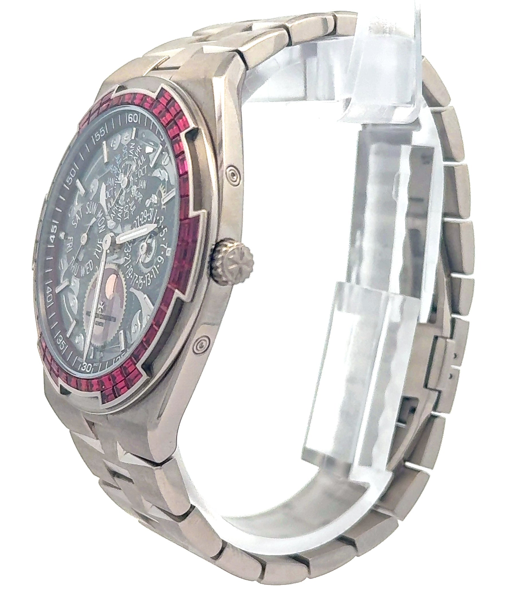 Vacheron Constantin Overseas 4307V/220G-238C White Gold Ruby Bezel  Watch