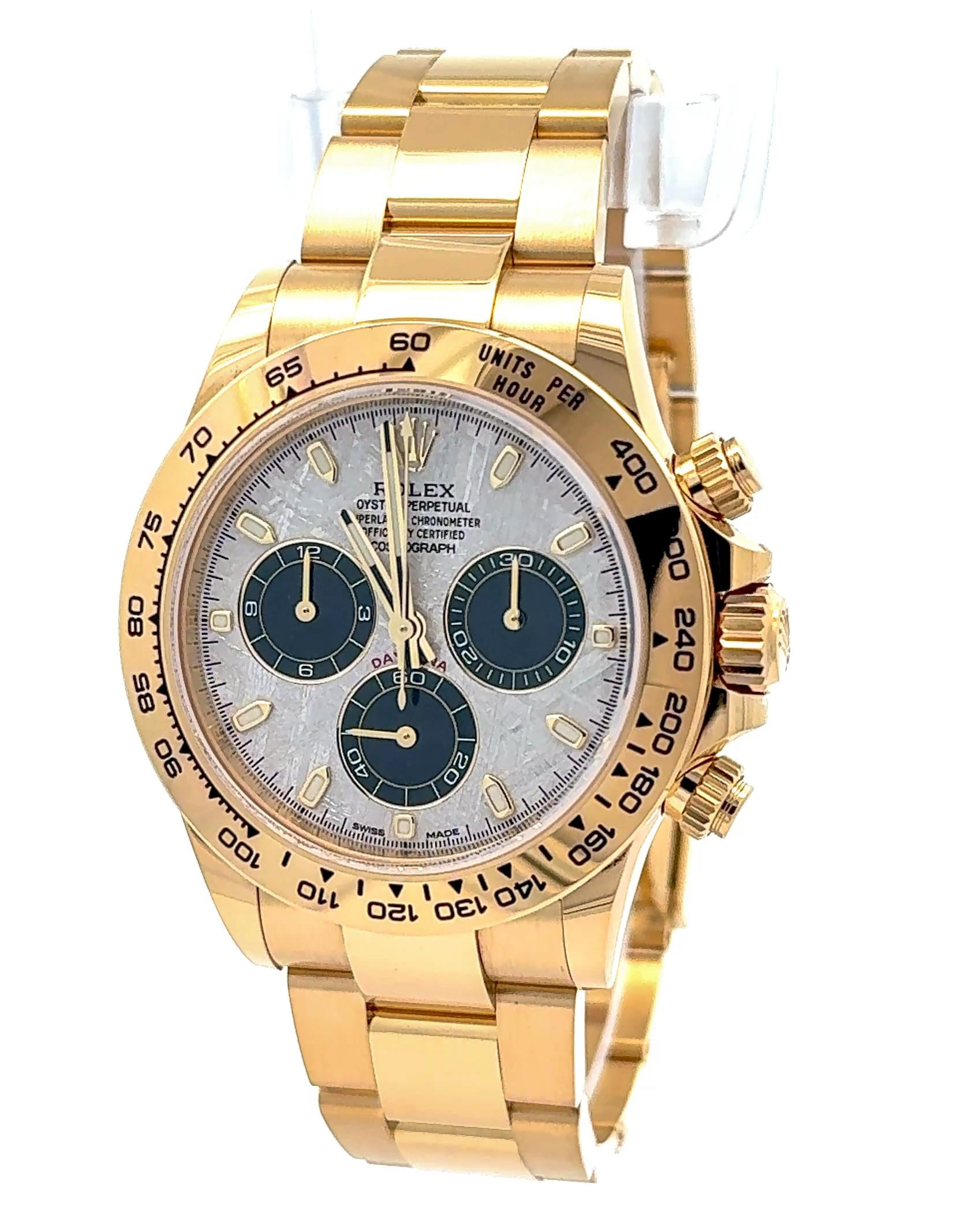 Rolex 2023 Daytona - 116508 18k Yellow Gold Meteorite Dial Watch