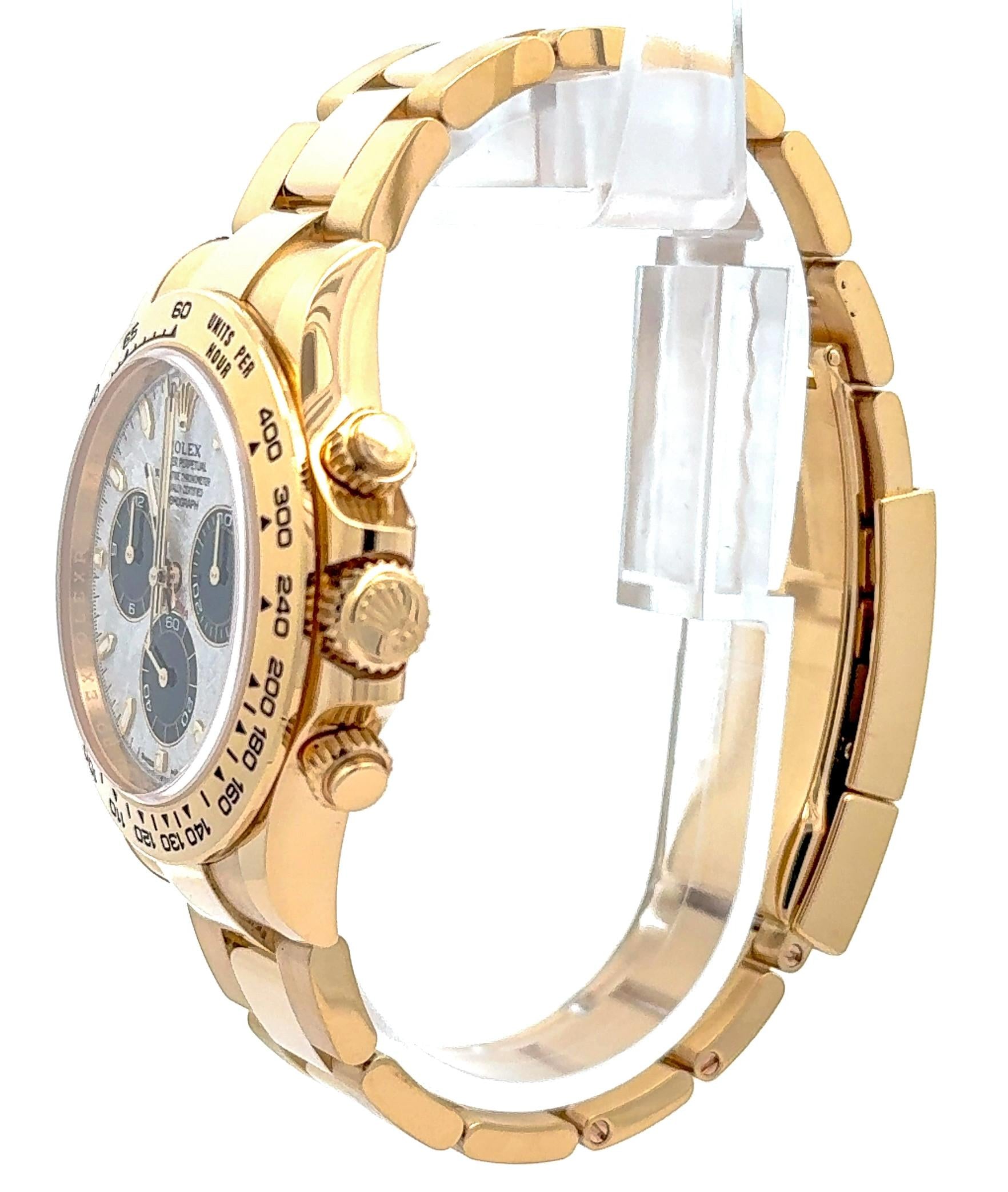 Rolex 2023 Daytona - 116508 18k Yellow Gold Meteorite Dial Watch