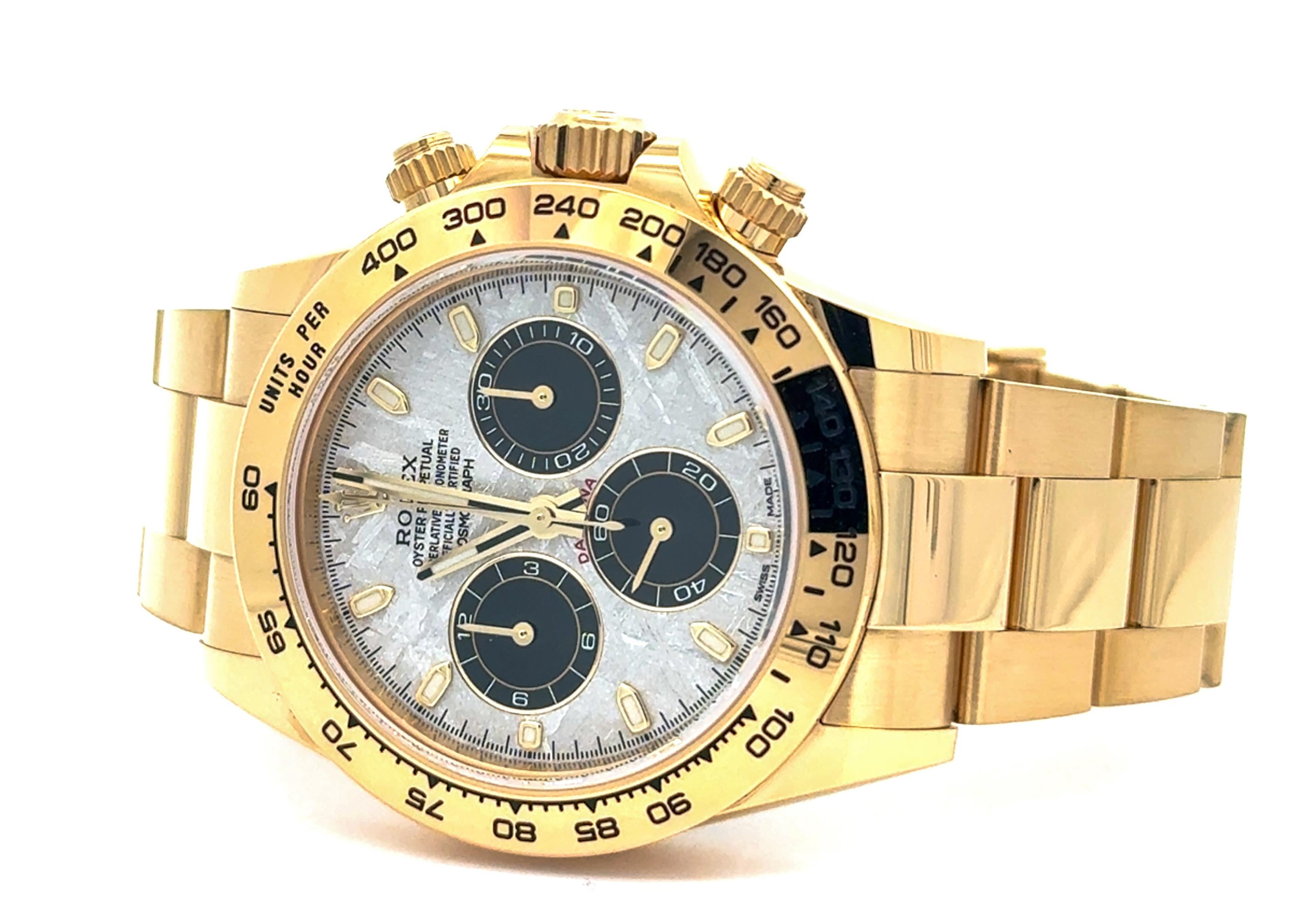 Rolex 2023 Daytona - 116508 18k Yellow Gold Meteorite Dial Watch
