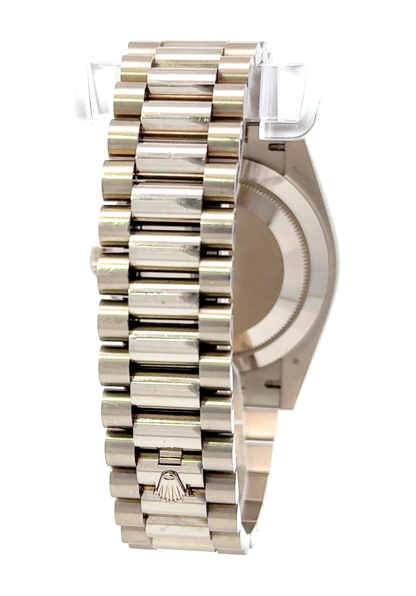 Rolex 2021 Day-Date 40mm M228239-0049 Diamond Dial Sapphire Indices Watch