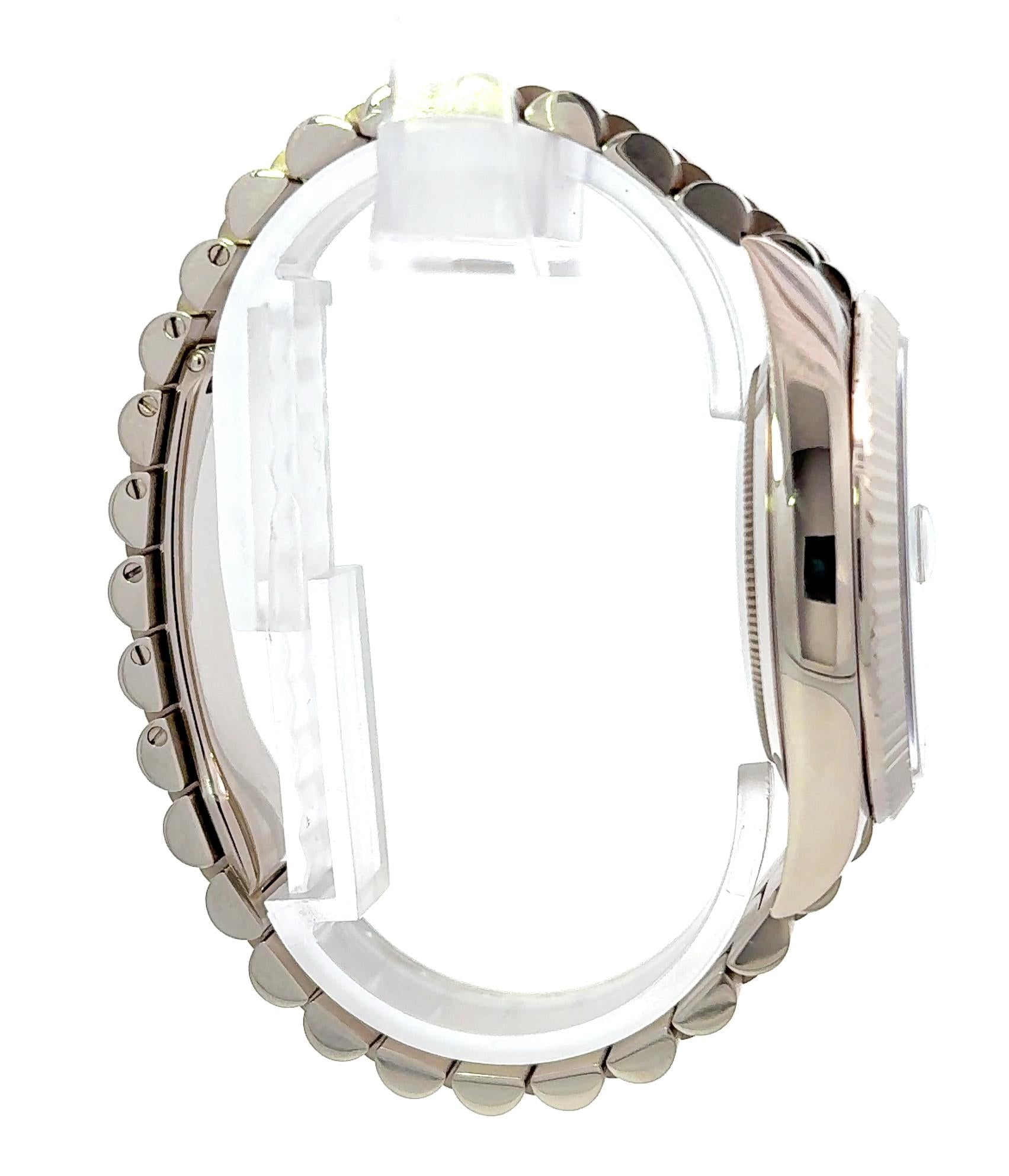 Rolex 2021 Day-Date 40mm M228239-0049 Diamond Dial Sapphire Indices Watch