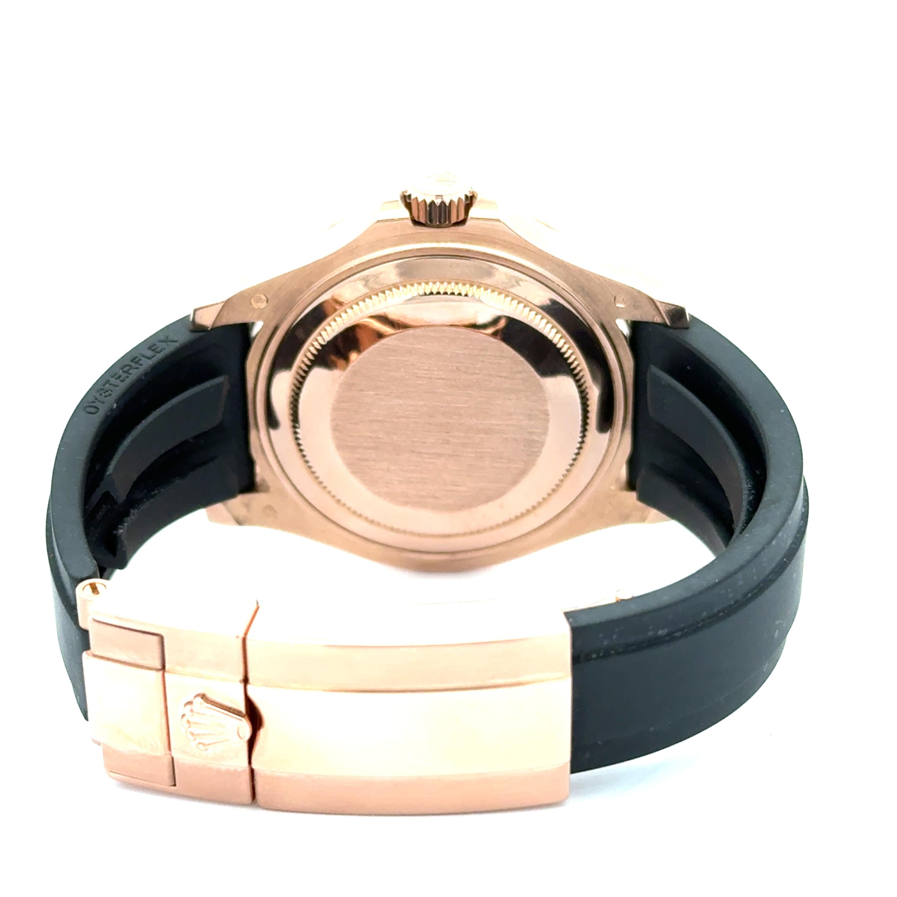 Rolex 2021 Yacht-Master 126655 Diamond Pave 37mm Gold Watch w/ Box and Papers