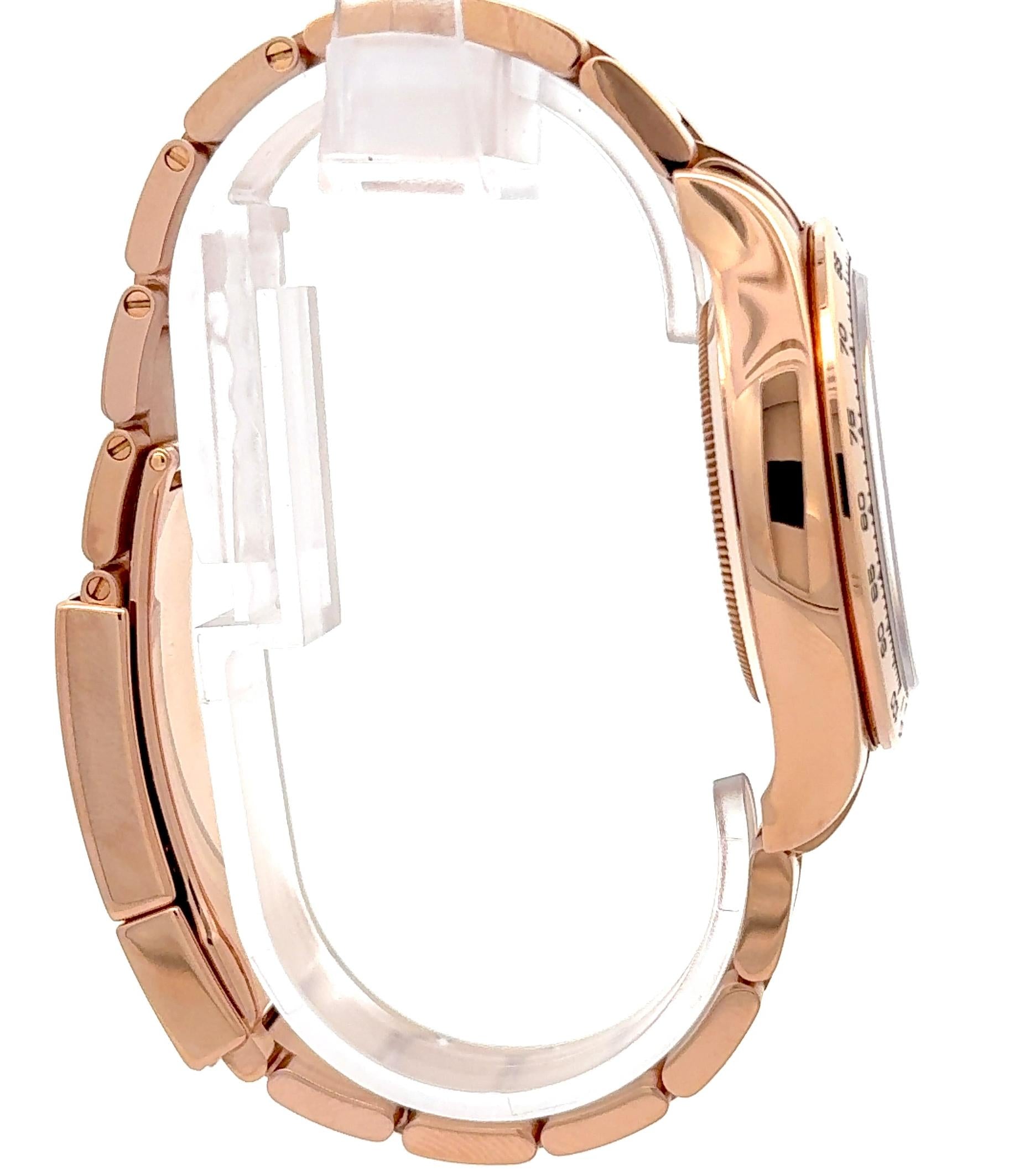 Rolex 2020 Daytona 116505 Rose Gold Diamond Indices Watch w/ Box and Papers