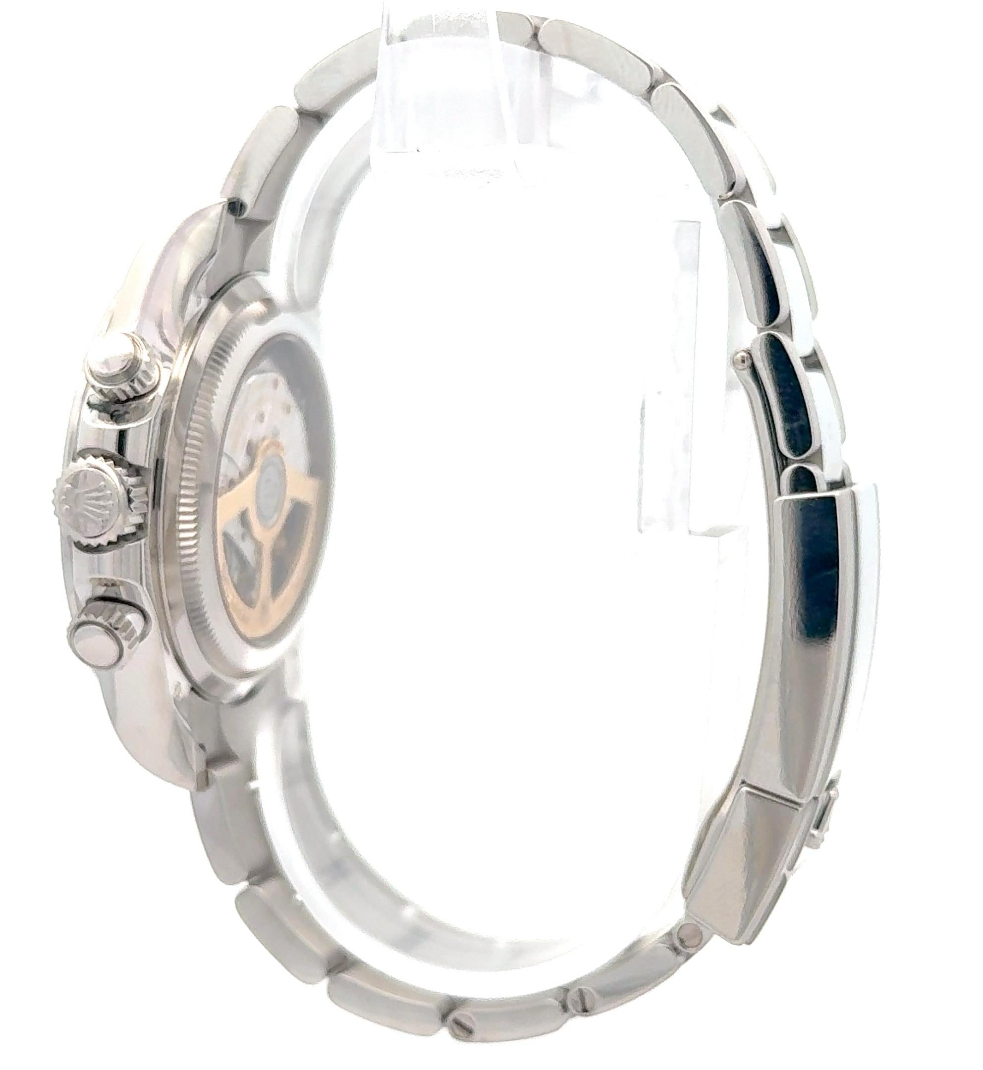 Rolex Daytona 2024 Ref 126506 Platinum Ice Dial Exhibition Back Watch