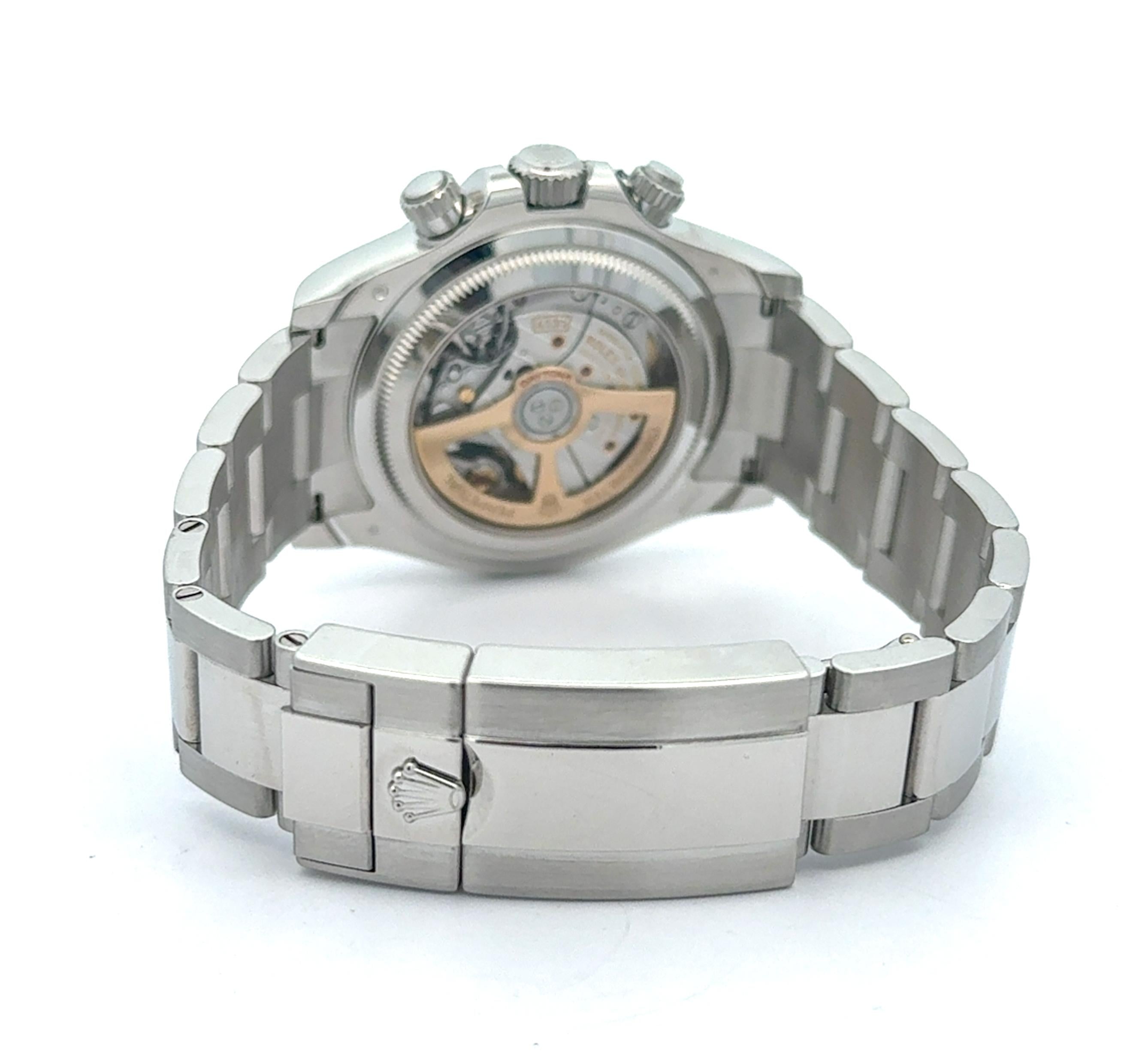 Rolex Daytona 2024 Ref 126506 Platinum Ice Dial Exhibition Back Watch