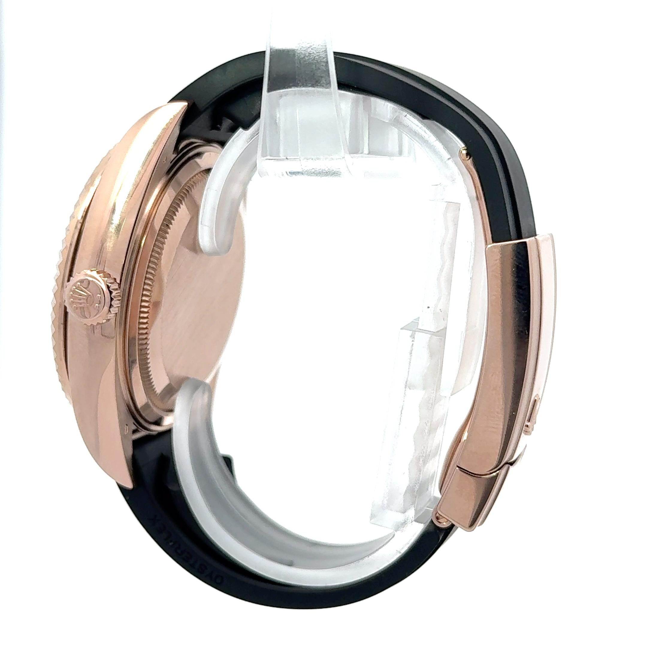 Rolex Sky-Dweller 326235 Rose Gold Oysterflex Watch