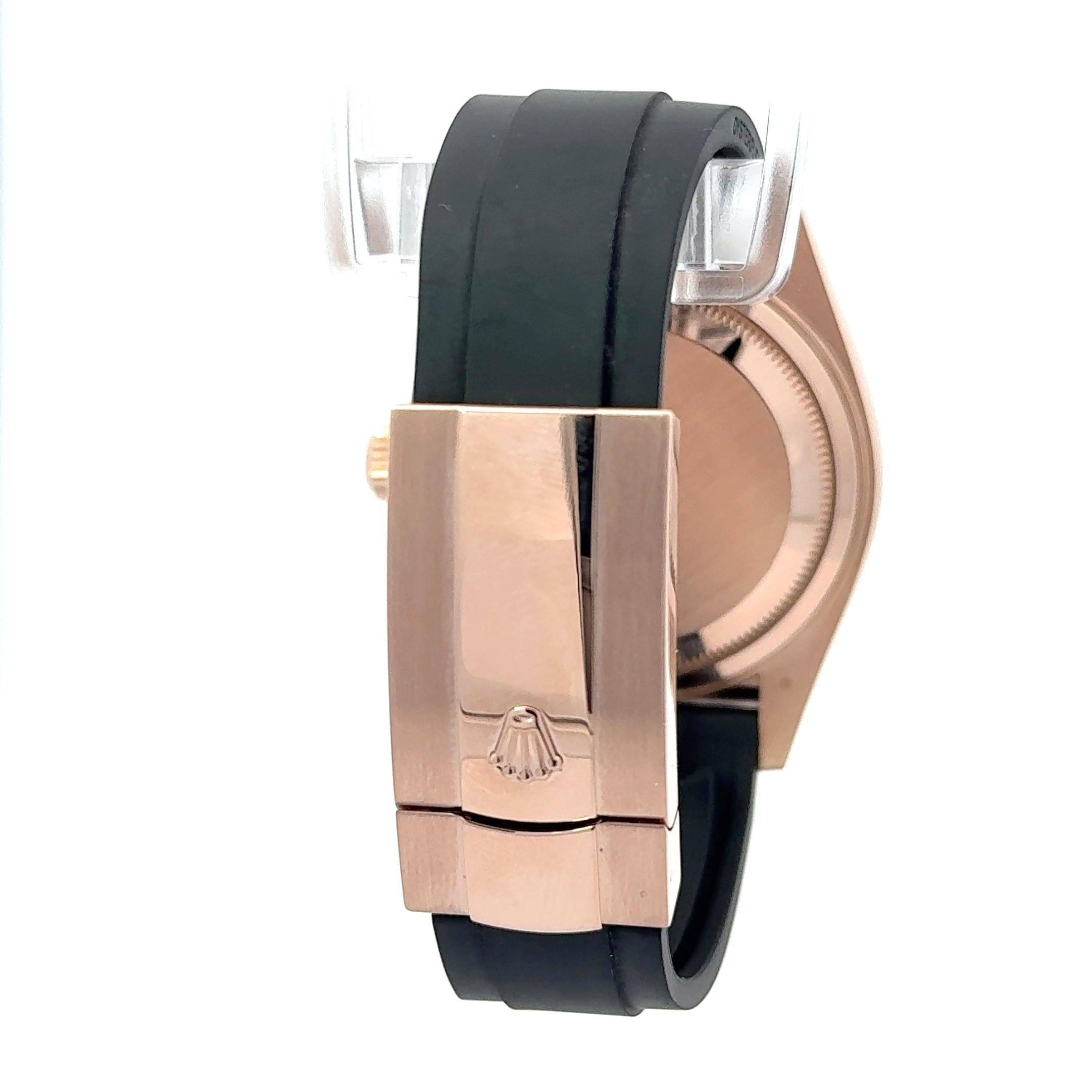 Rolex Sky-Dweller 326235 Rose Gold Oysterflex Watch