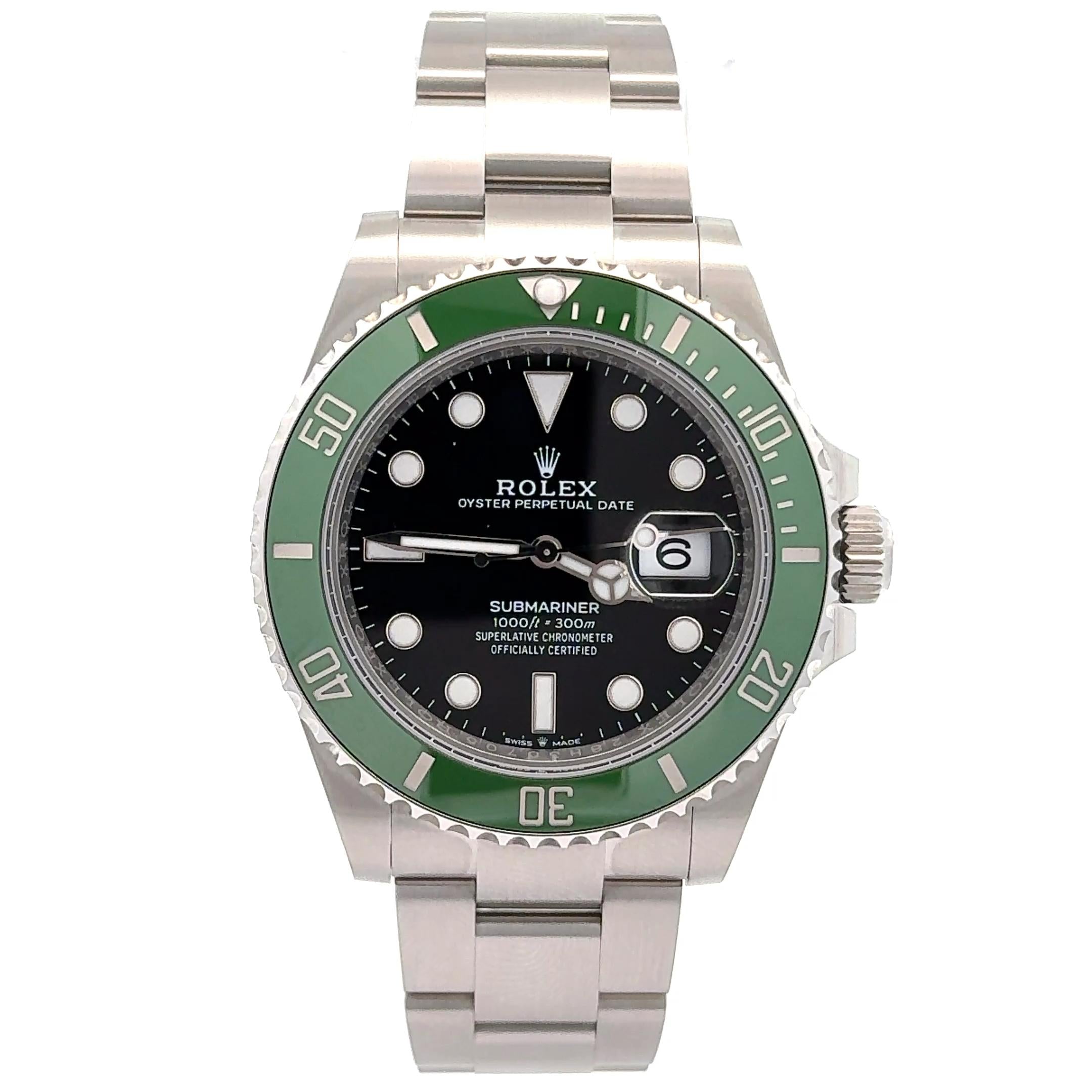 Rolex 2024 Submariner 126610LV Green Bezel 41mm Watch w/ Box and Papers