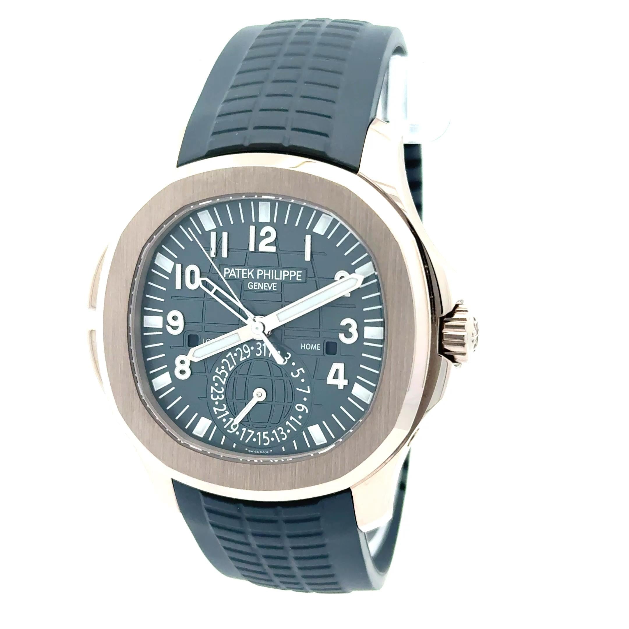 Patek Philippe 2024 Aquanaut 5164G-001 Travel Time 18k Watch w/ Box and Papers