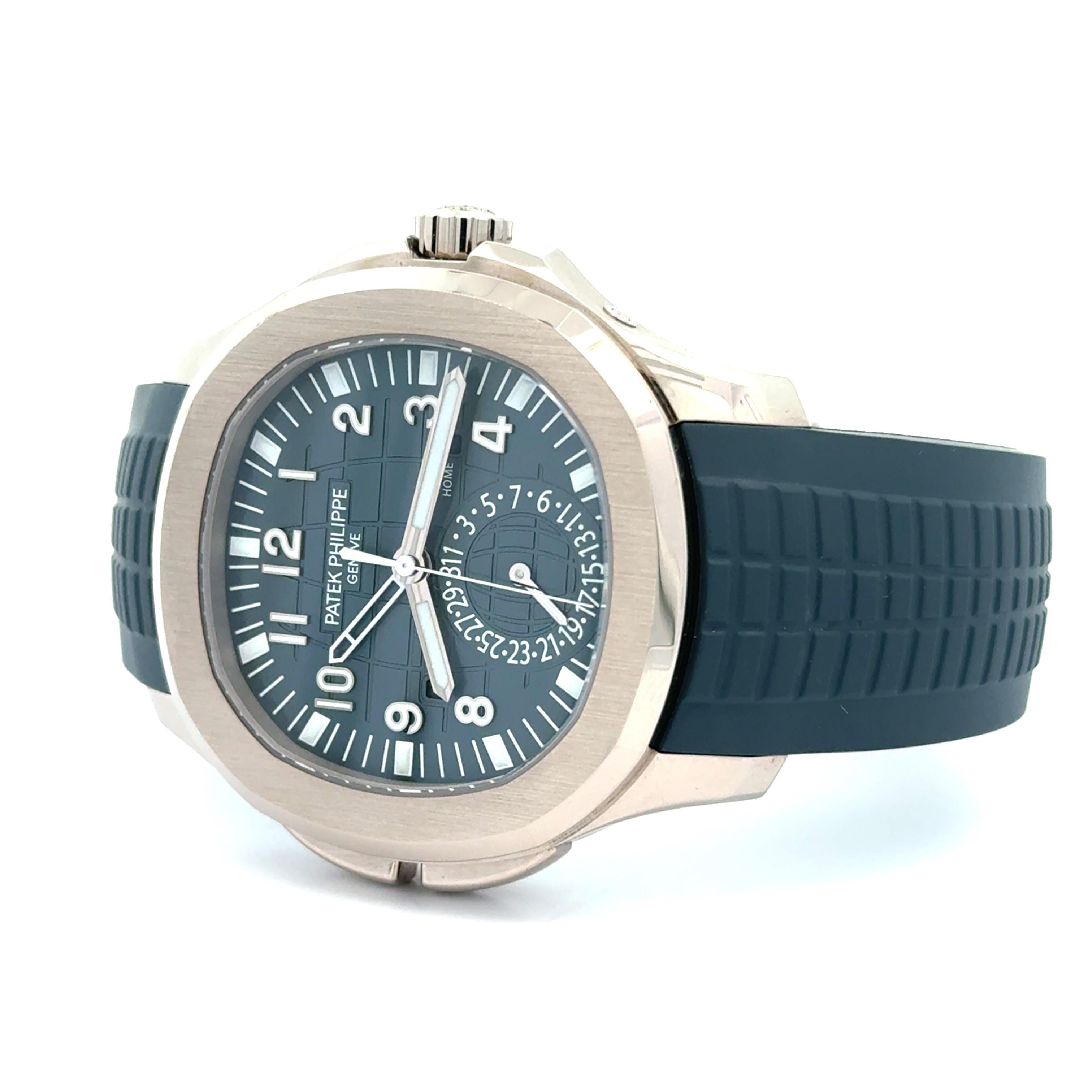 Patek Philippe 2024 Aquanaut 5164G-001 Travel Time 18k Watch w/ Box and Papers