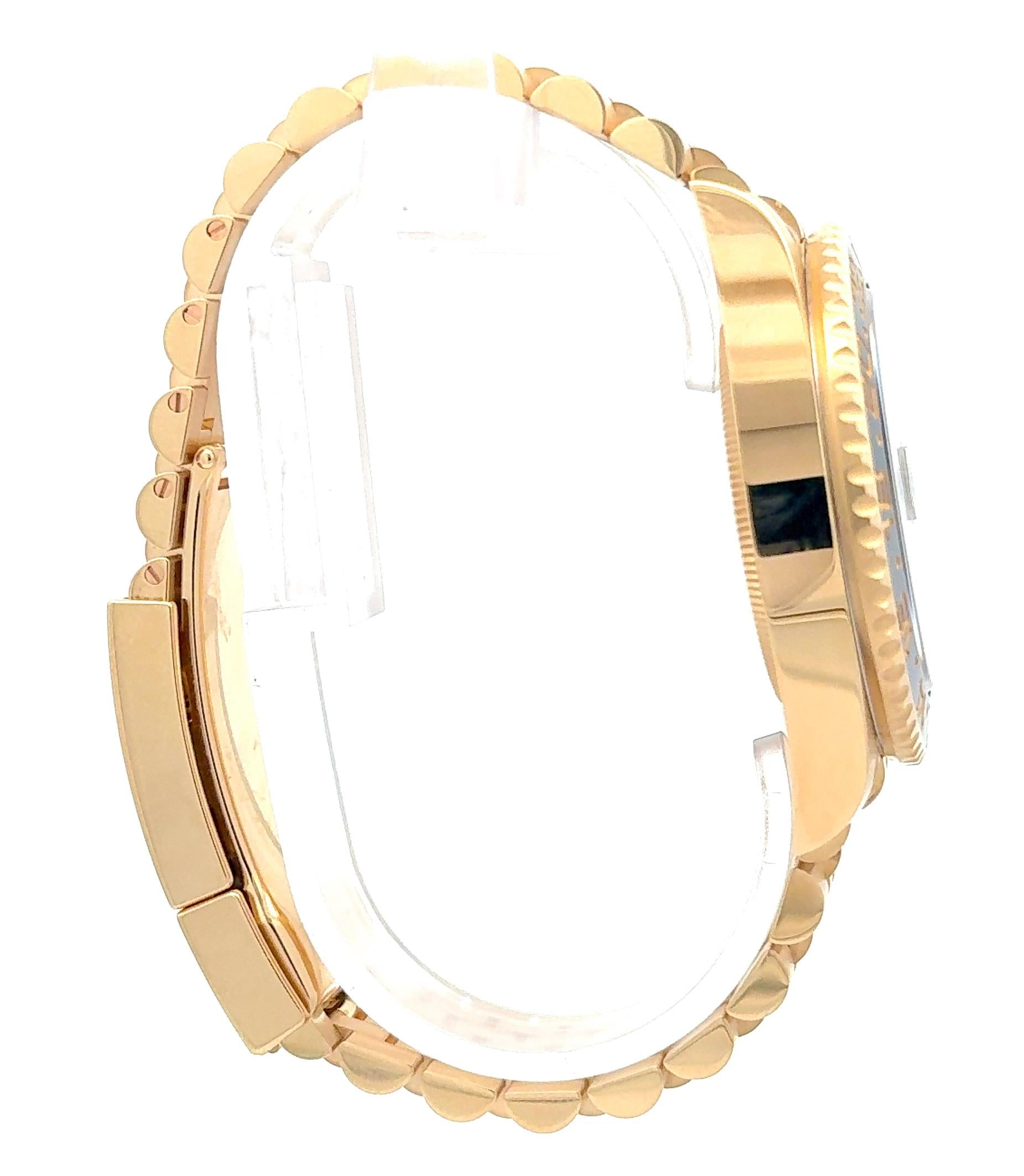 Rolex 2025 GMT-Master II 126718GRNR Tiger Iron Dial Yellow Gold Jubilee Watch