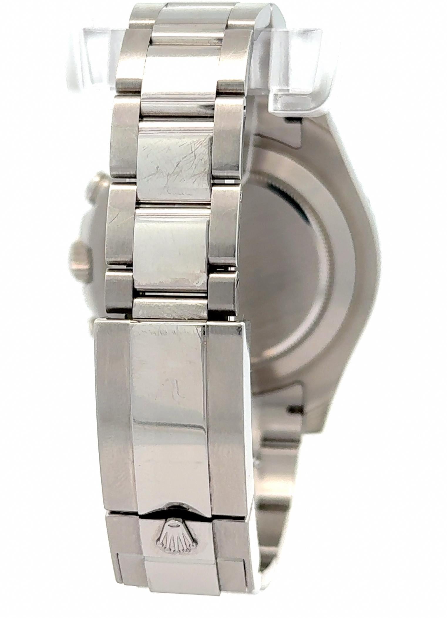 Rolex Yacht-Master II - 116680 Stainless Steel White Dial Blue Bezel Watch