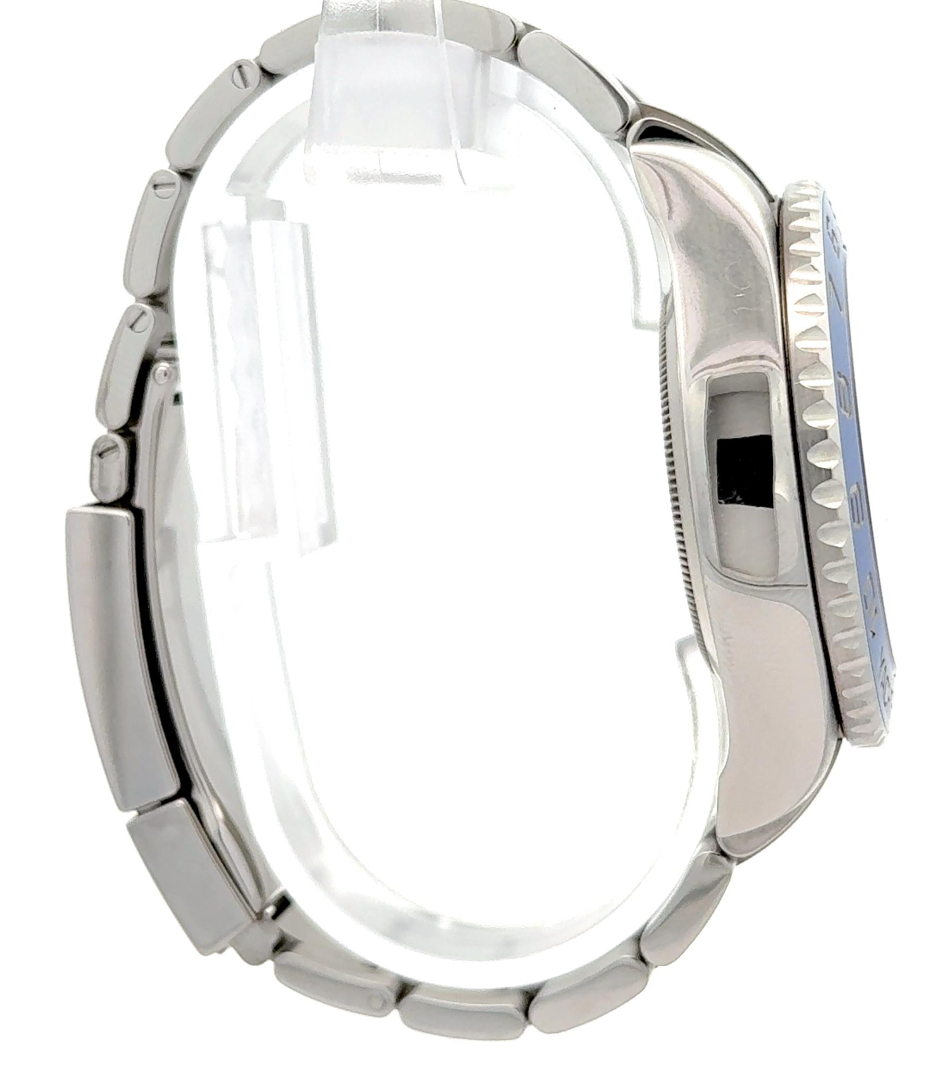 Rolex Yacht-Master II - 116680 Stainless Steel White Dial Blue Bezel Watch