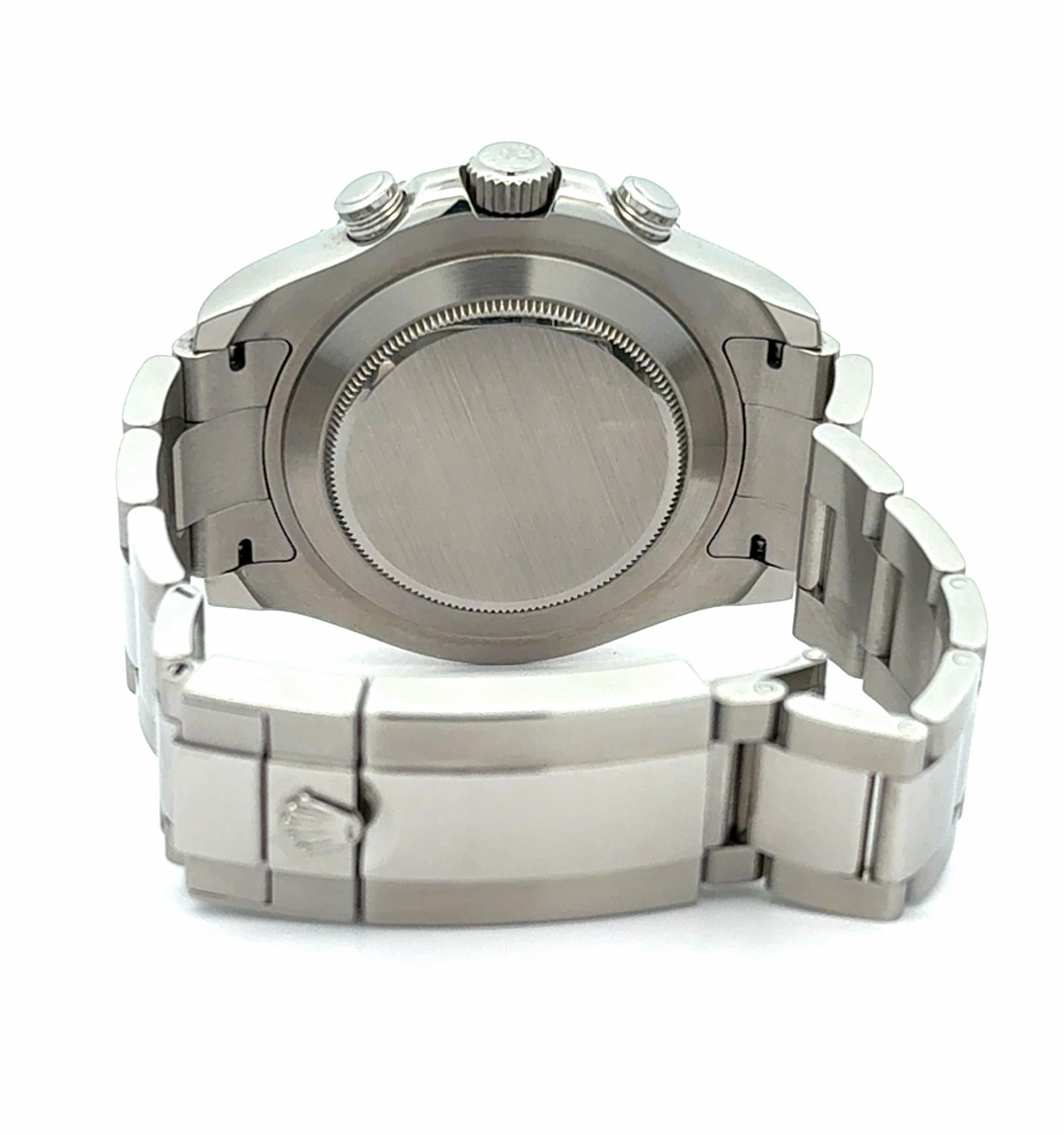 Rolex Yacht-Master II - 116680 Stainless Steel White Dial Blue Bezel Watch