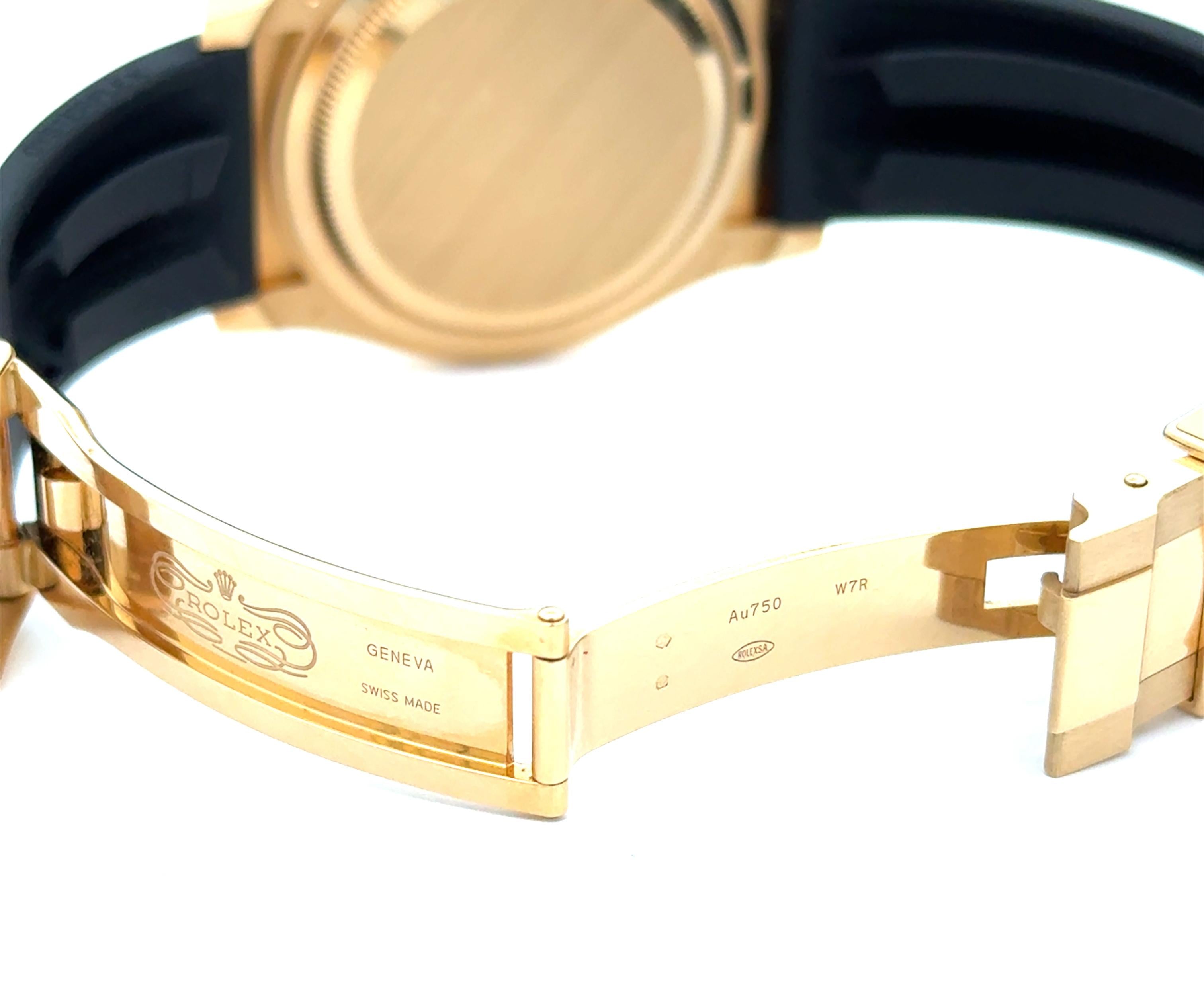 Rolex 2023 Daytona 126518LN Yellow Gold 40mm Oysterflex Watch w/ CARD ONLY