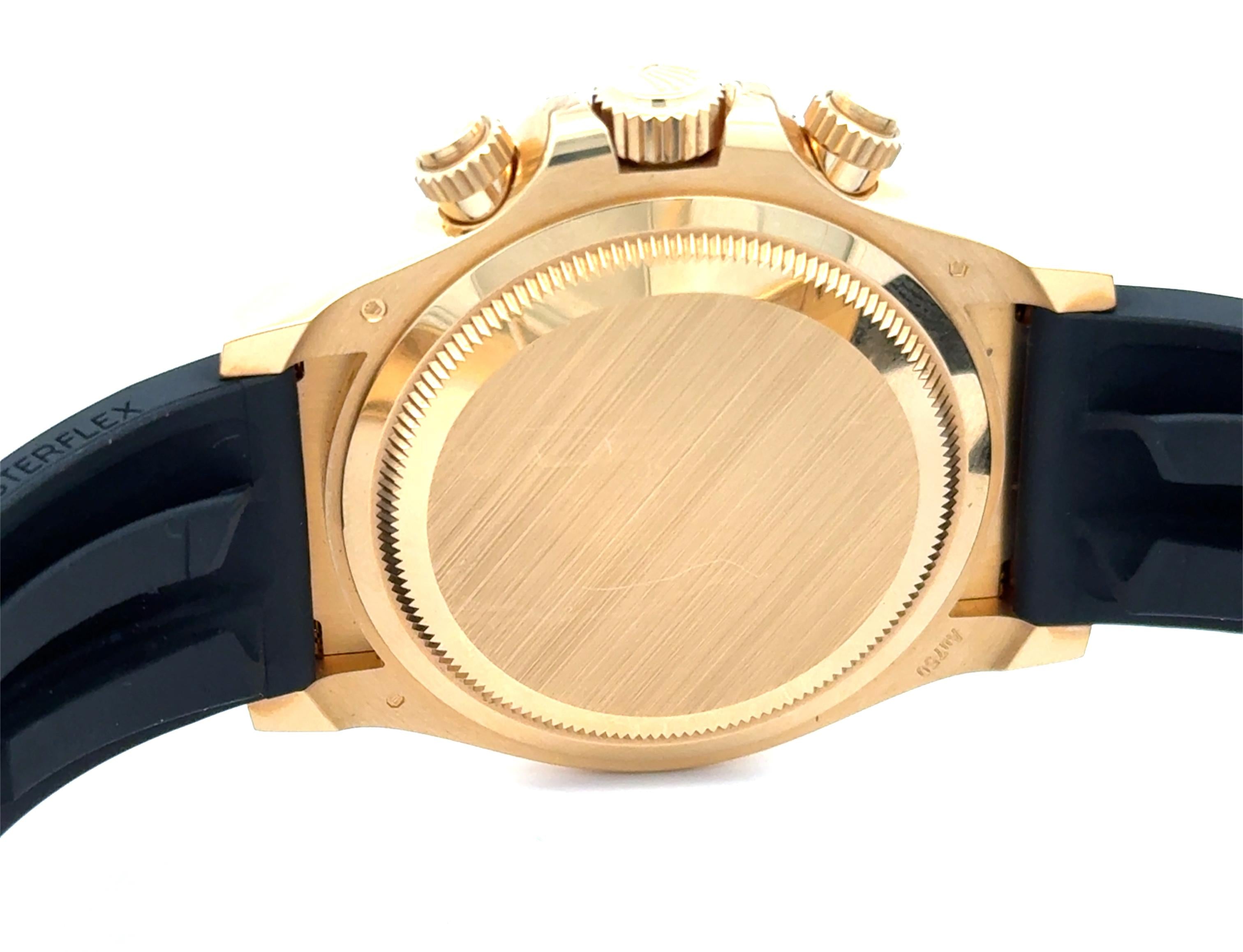 Rolex 2023 Daytona 126518LN Yellow Gold 40mm Oysterflex Watch w/ CARD ONLY