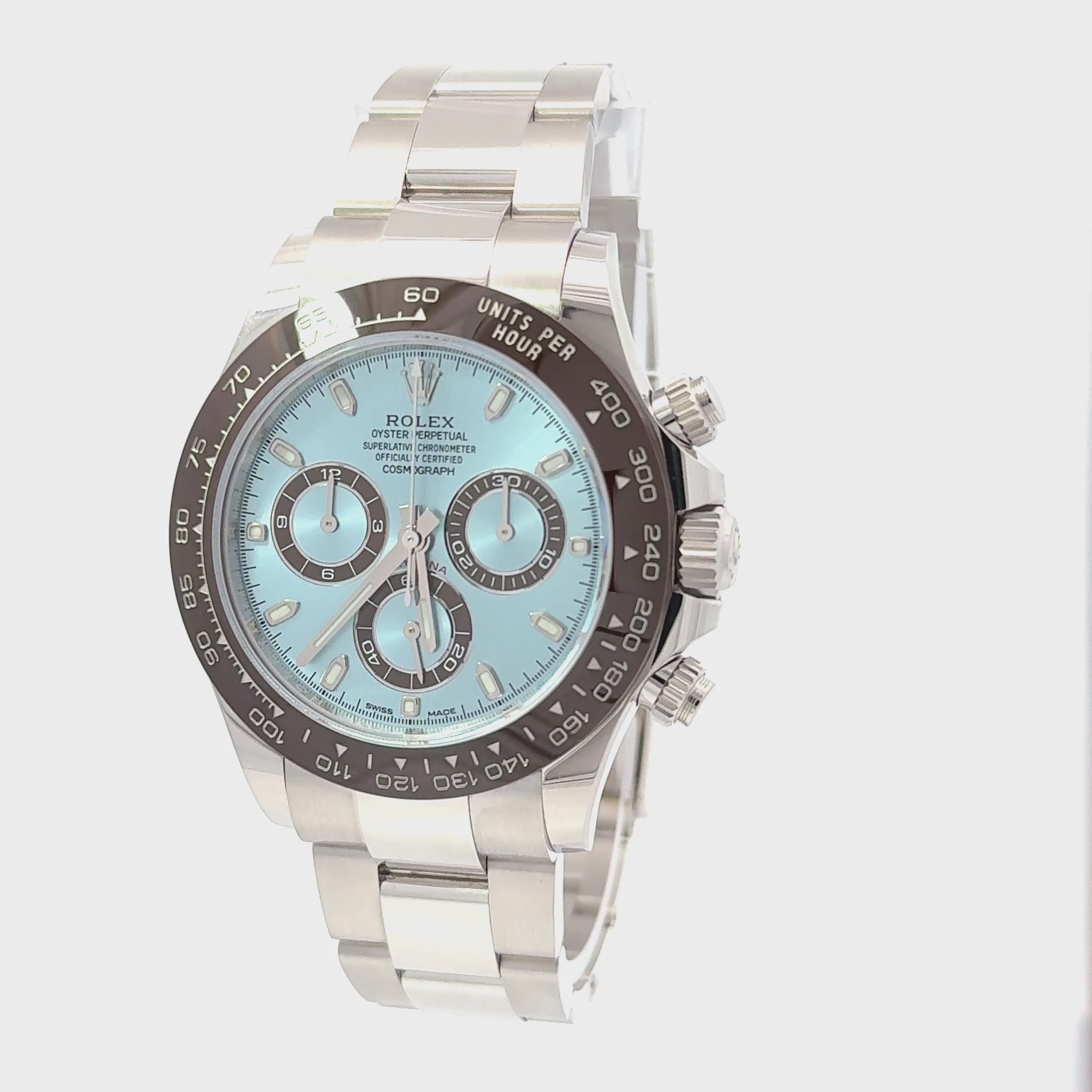 Rolex 2021 Daytona Model 116506 Platinum Ice Dial Watch w/ Box and Papers