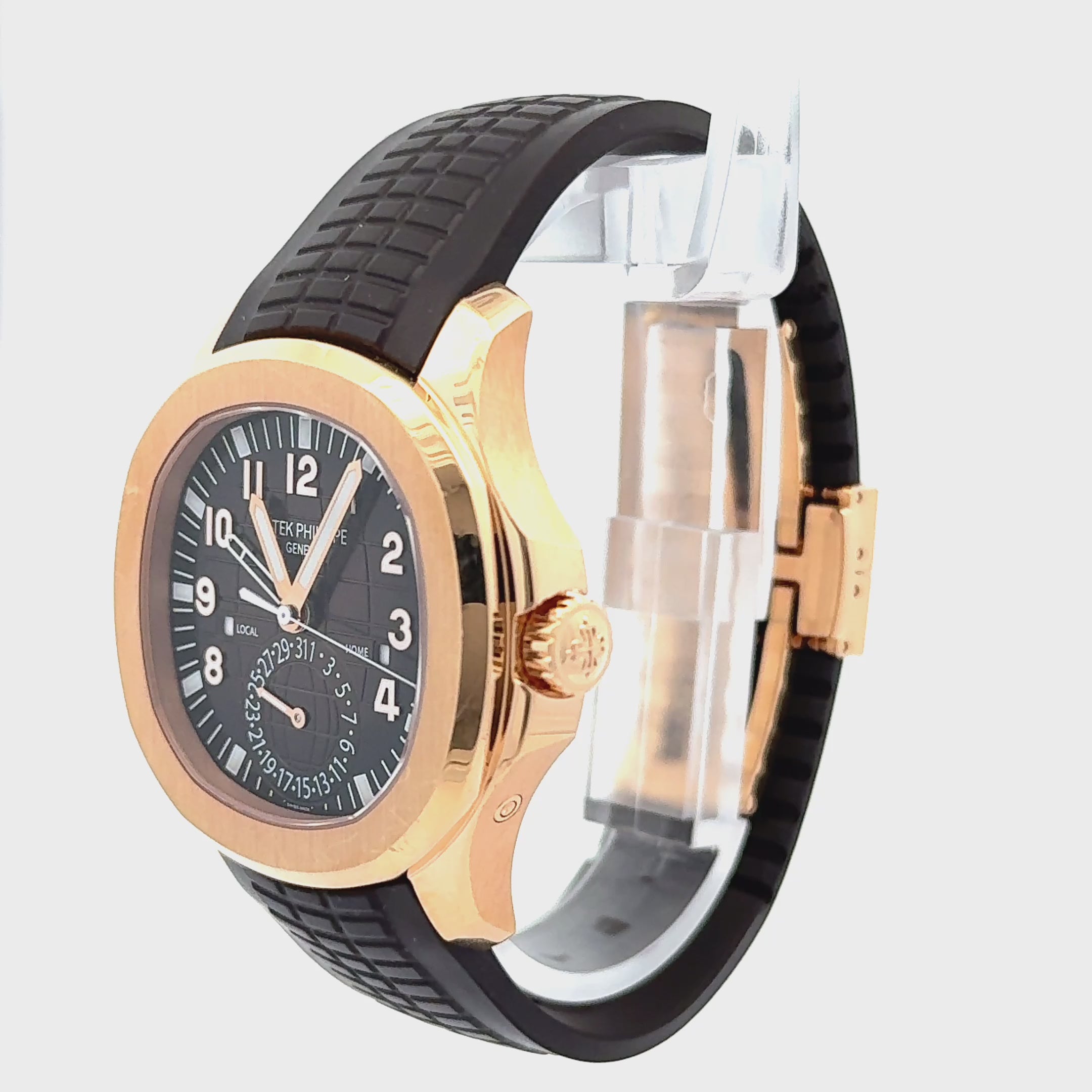 Patek Philippe 2019 Aquanaut 5164R-001 Travel Time 18k Watch w/ Box and Papers