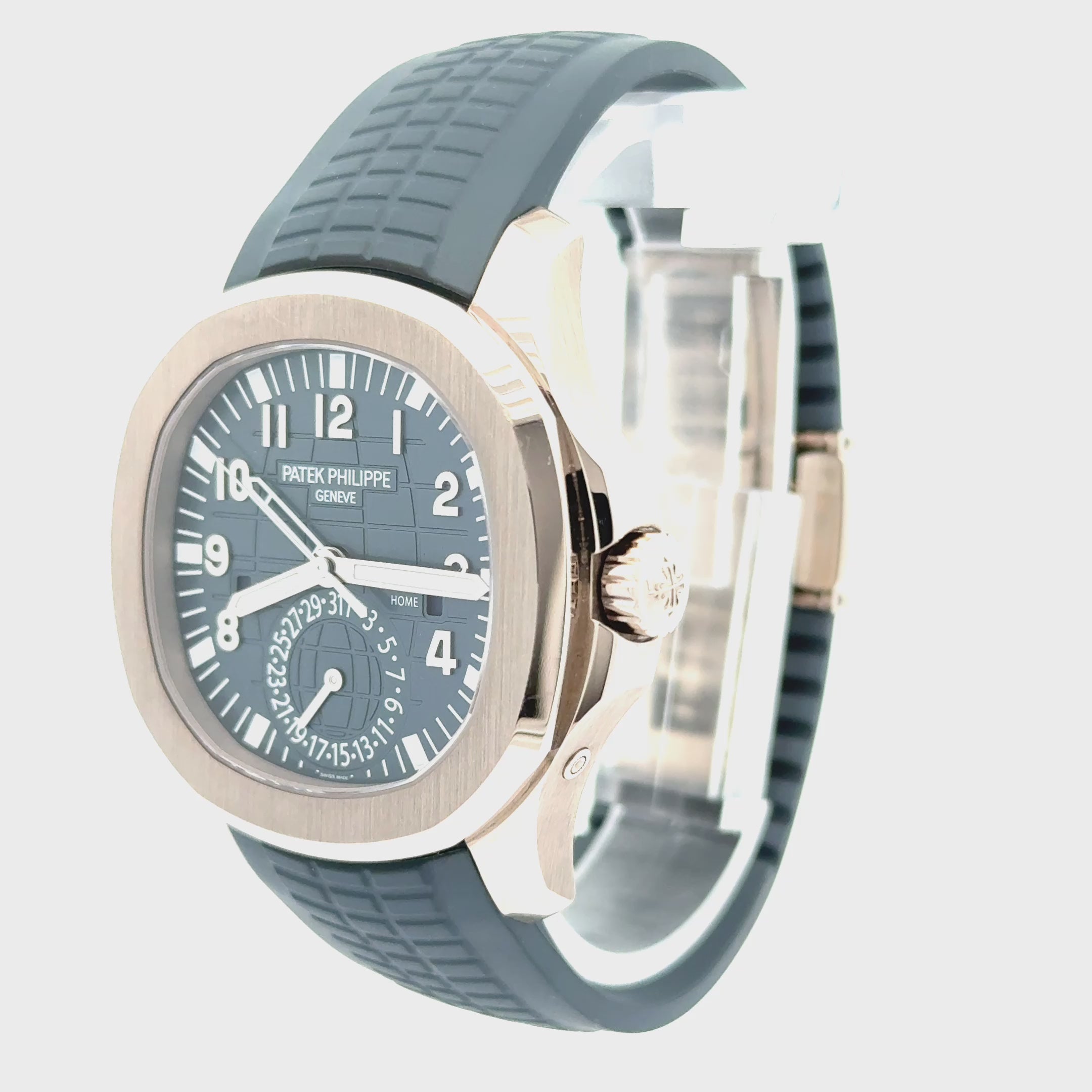 Patek Philippe 2024 Aquanaut 5164G-001 Travel Time 18k Watch w/ Box and Papers