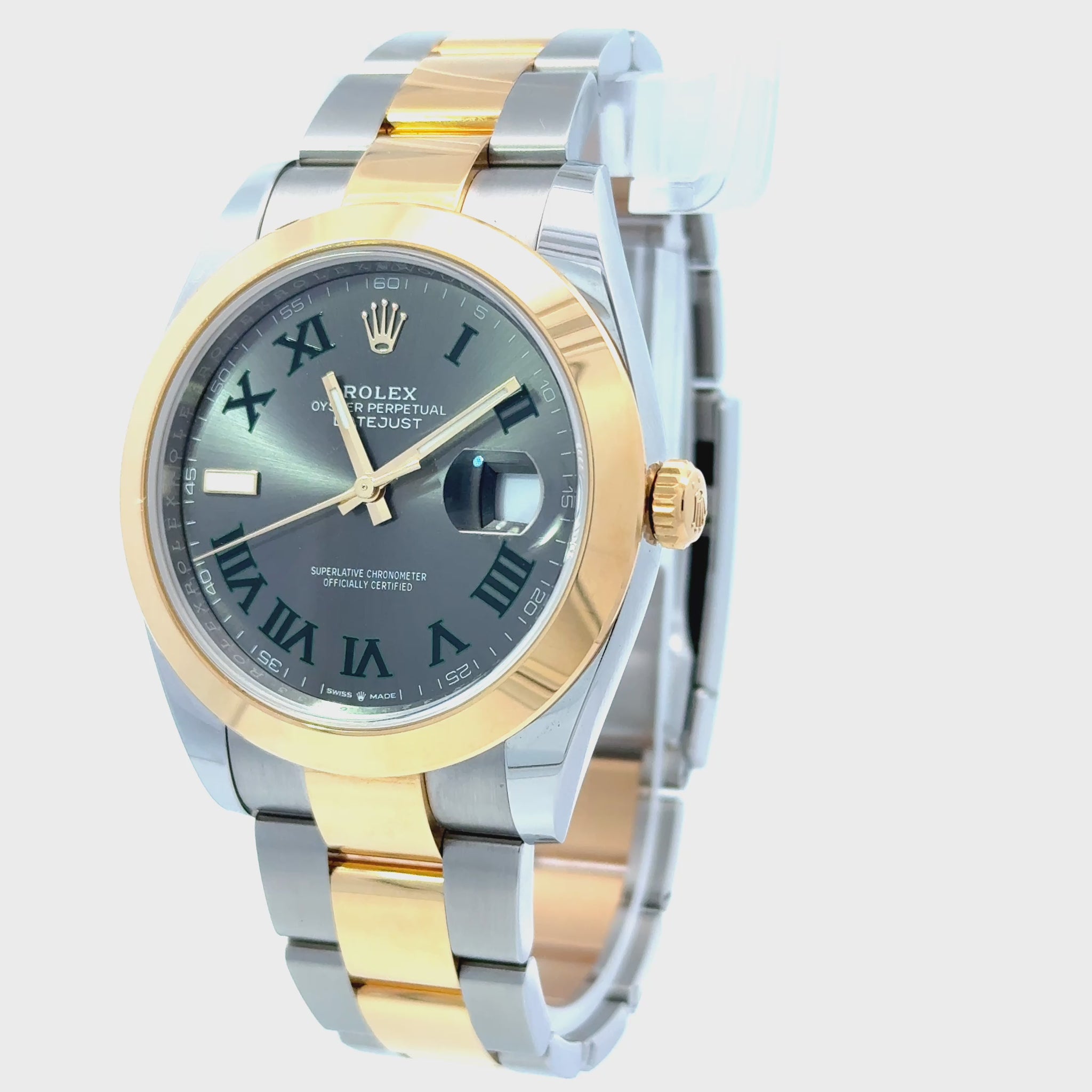 Rolex 2024  Datejust - 126303 Wimbledon 41mm Two-Tone Oyster Watch w/ FULL SET