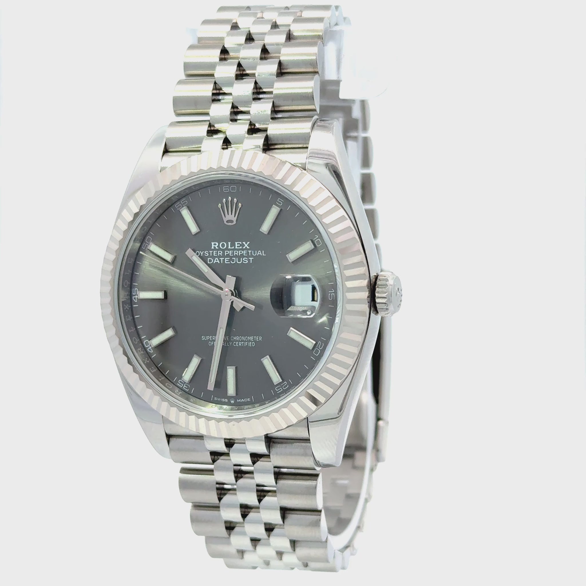 Rolex 2024 Datejust 126334 41mm Rhodium Dial Jubilee Watch w/ Box and Papers