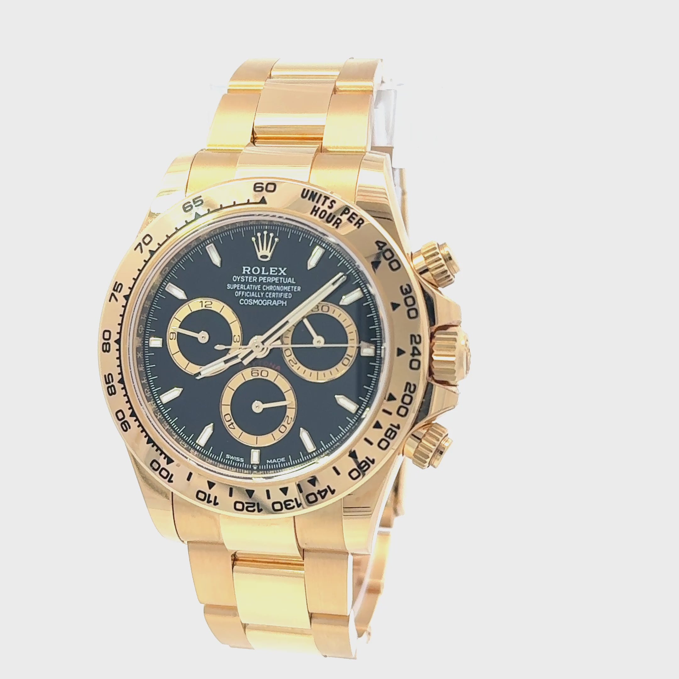 Rolex 2024 Daytona 126508 40mm Yellow Gold Black Dial Watch w/ Box and Papers