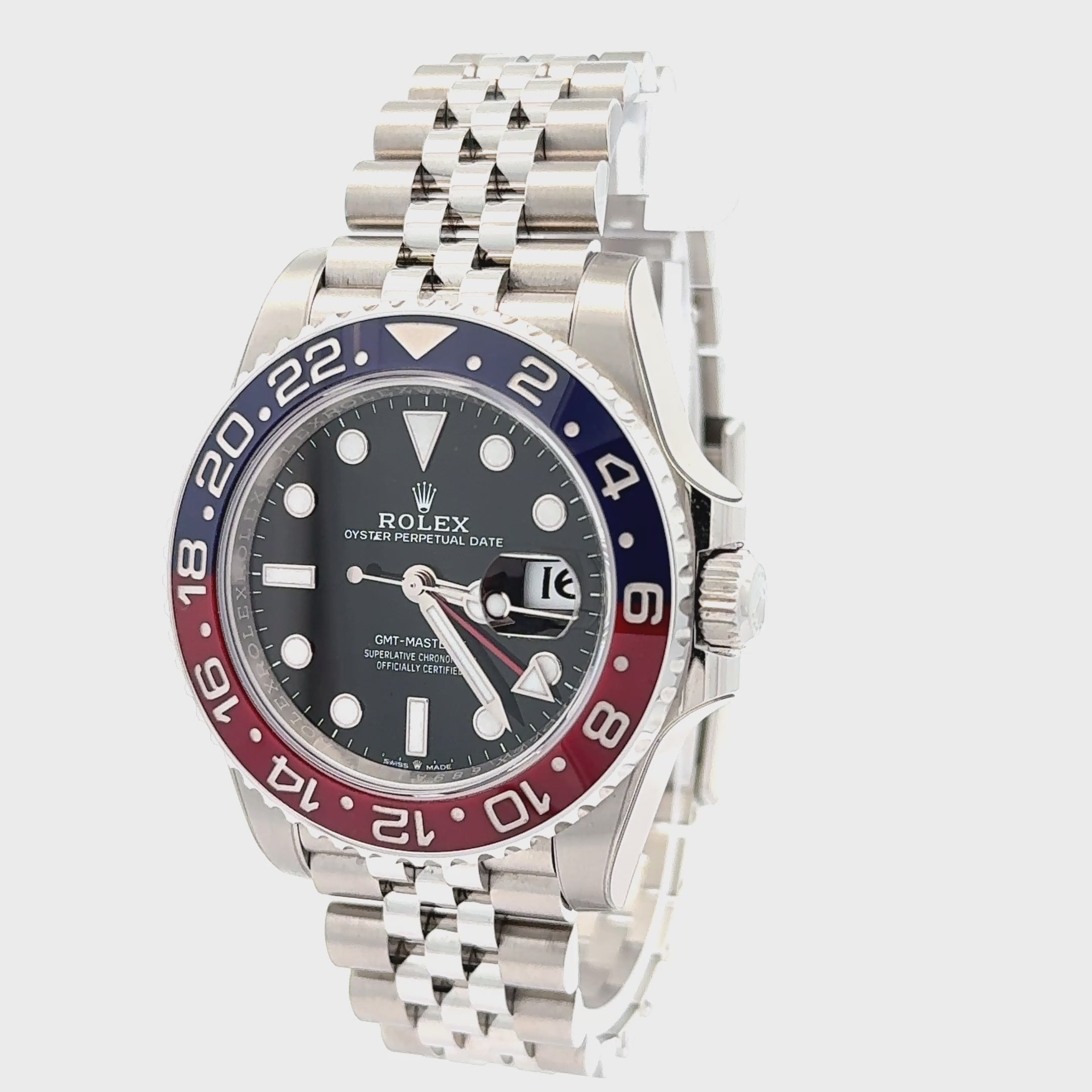 Rolex 2022 GMT-Master II 126710BLRO Stainless Jubilee Watch w/ Box and Papers