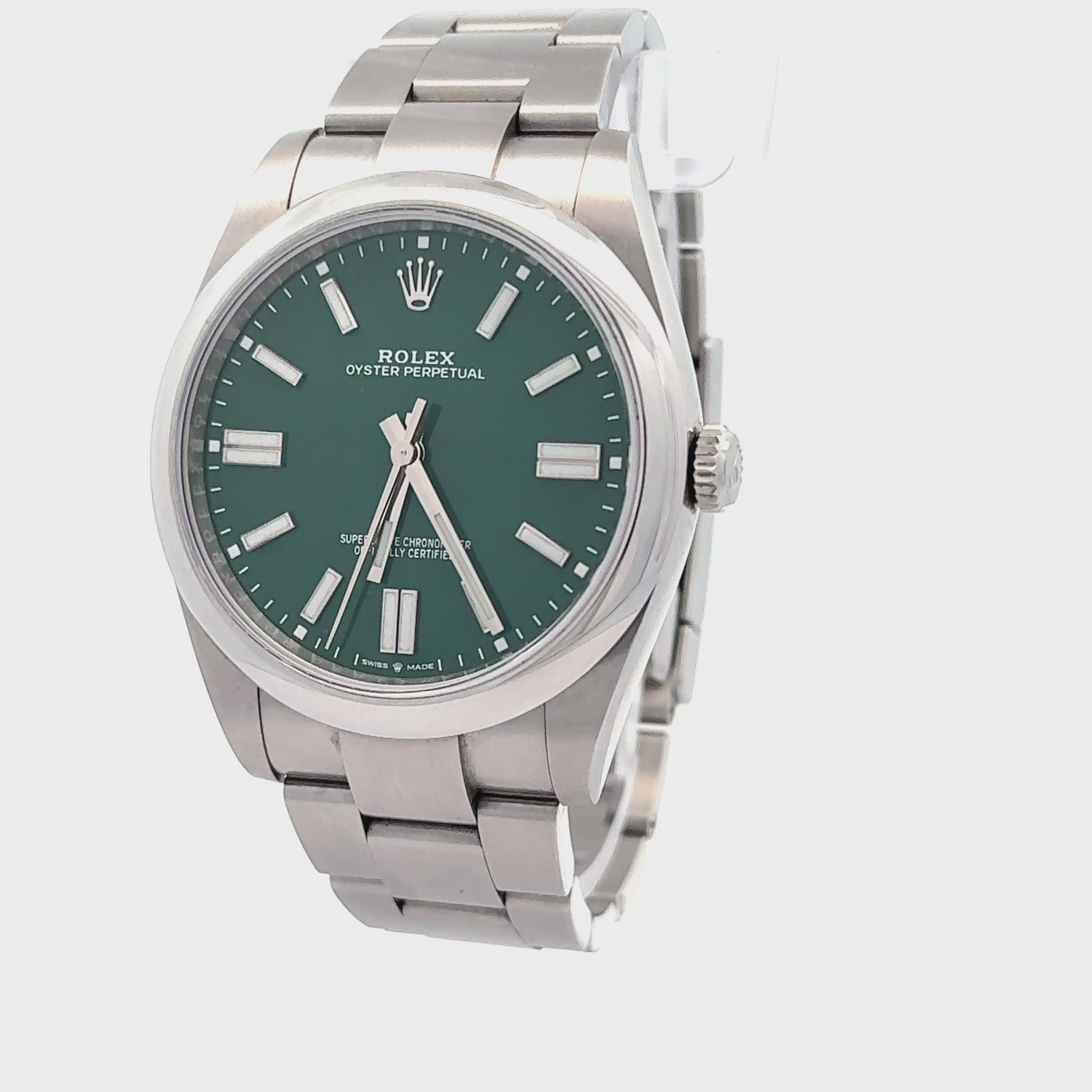 Rolex 2022 Oyster Perpetual 124300 Green Dial 41mm Watch w/ Box and Papers