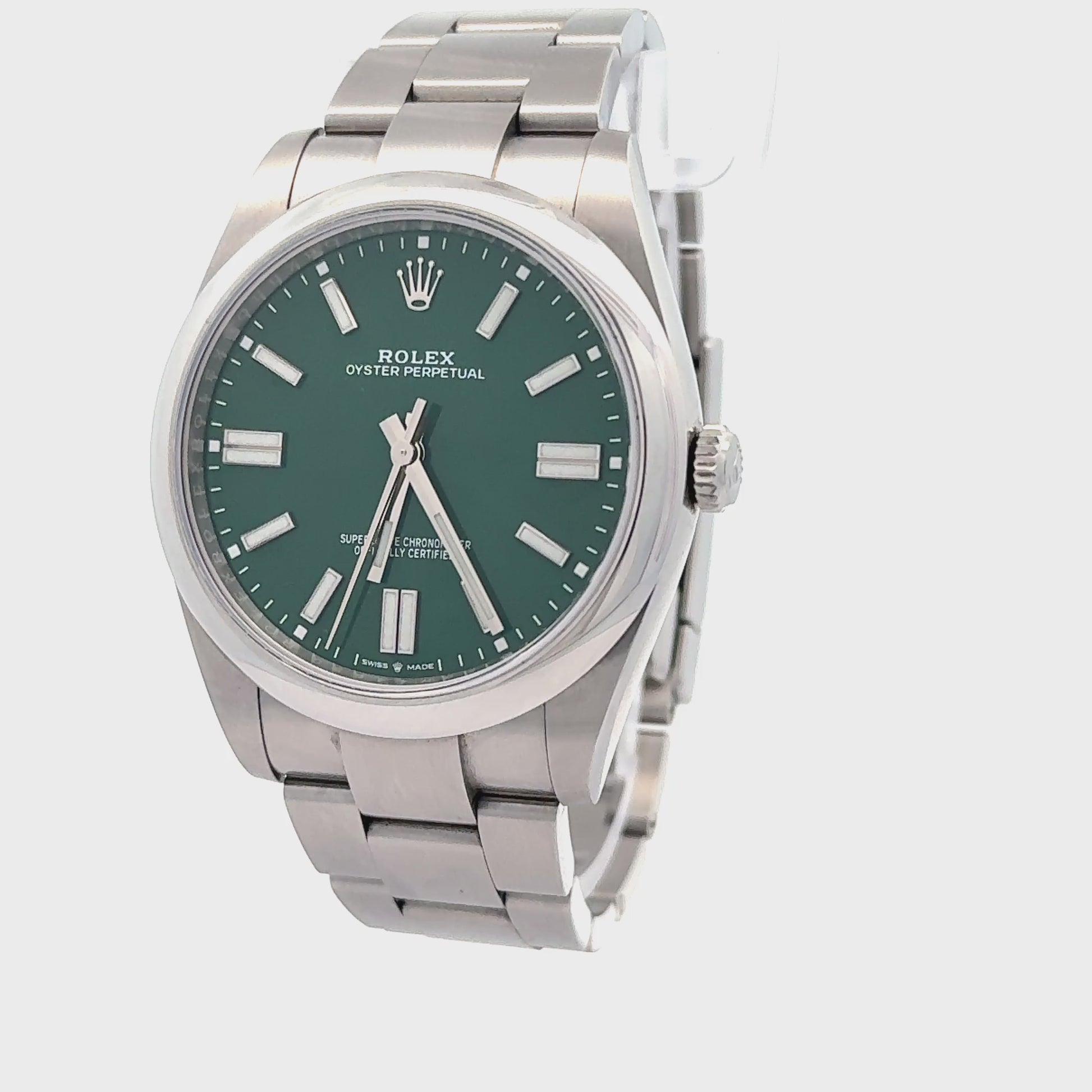 Rolex 2022 Oyster Perpetual 124300 Green Dial 41mm Watch w/ Box and Papers