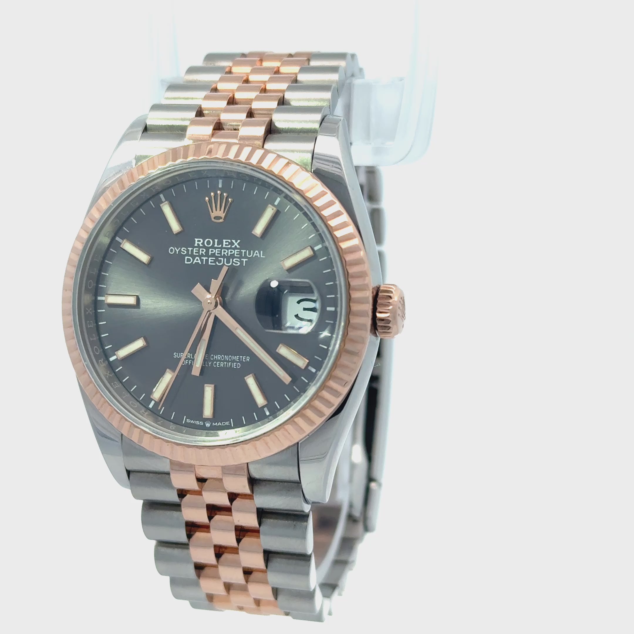 Rolex 2020 Datejust 126231 Two Tone 36mm Rhodium Dial Watch w/ Box and Papers