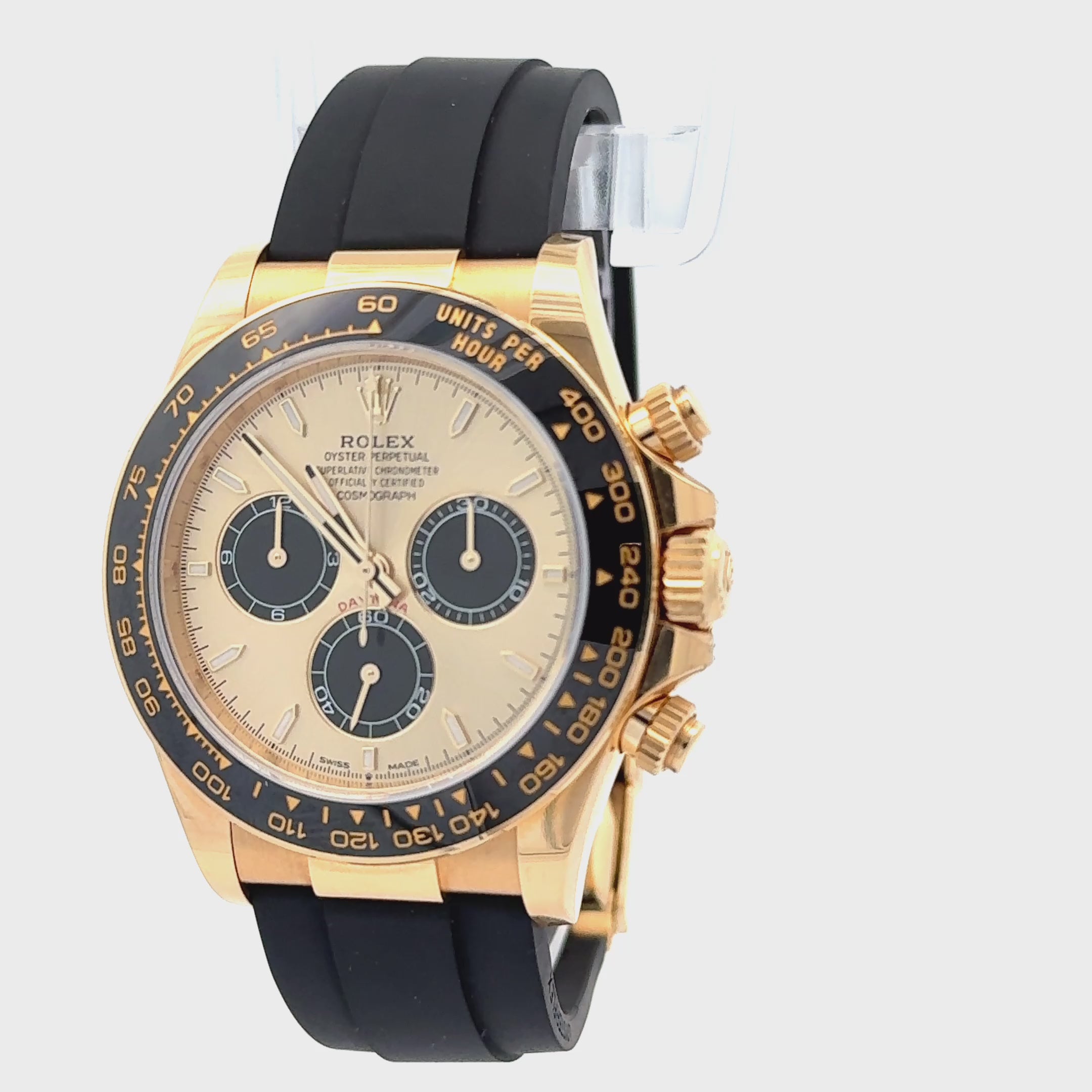 Rolex 2023 Daytona 126518LN Yellow Gold 40mm Oysterflex Watch w/ CARD ONLY