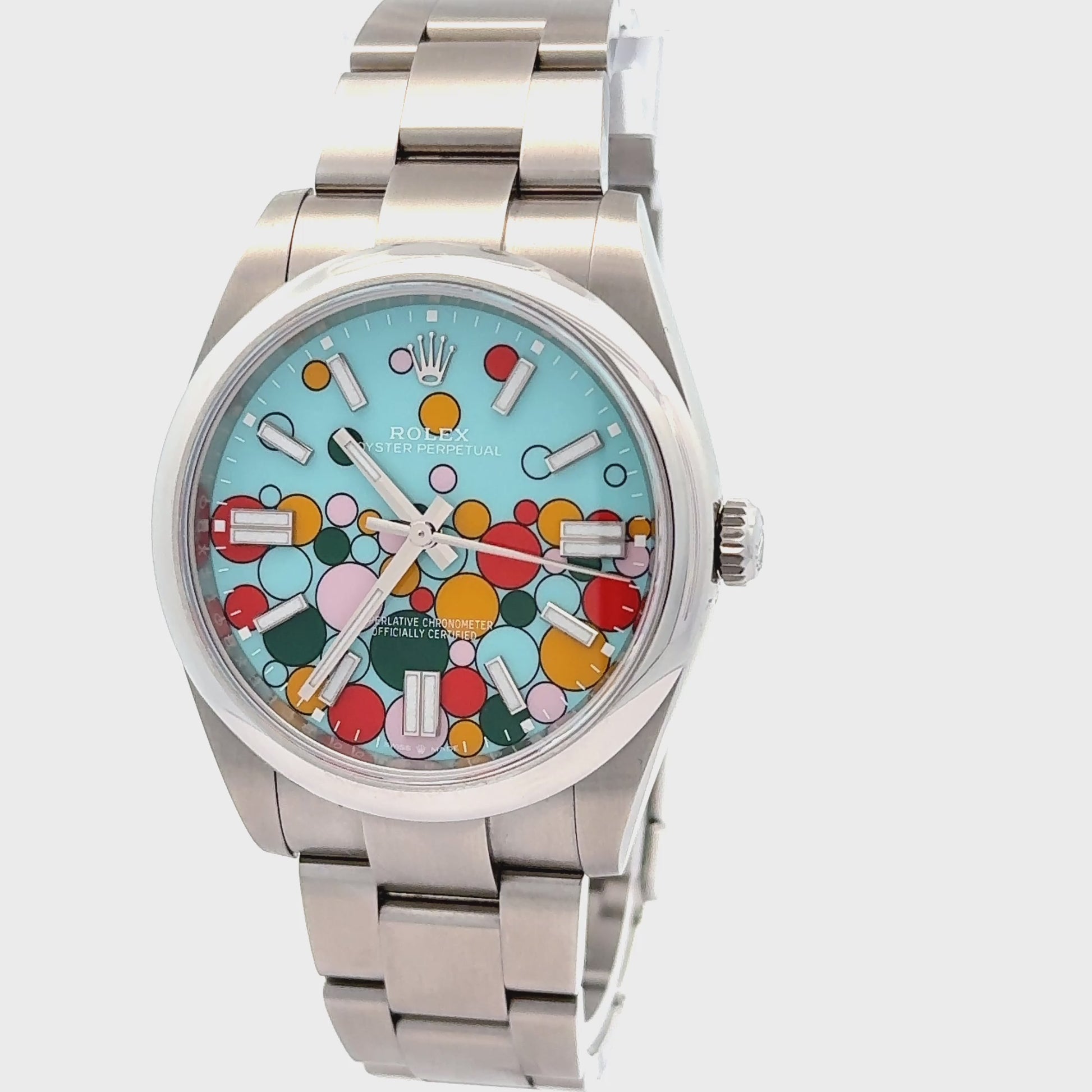 Rolex 2024 Oyster Perpetual 124300 41MM Celebration Dial Watch w/ Box & Papers